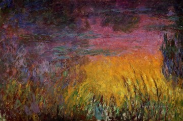  Sunset Painting - Sunset left half Claude Monet